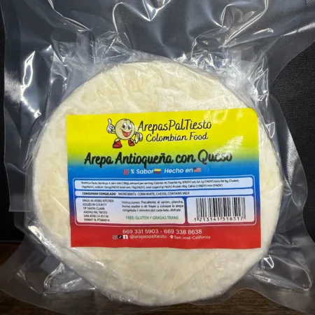 Arepa antioqueña con queso